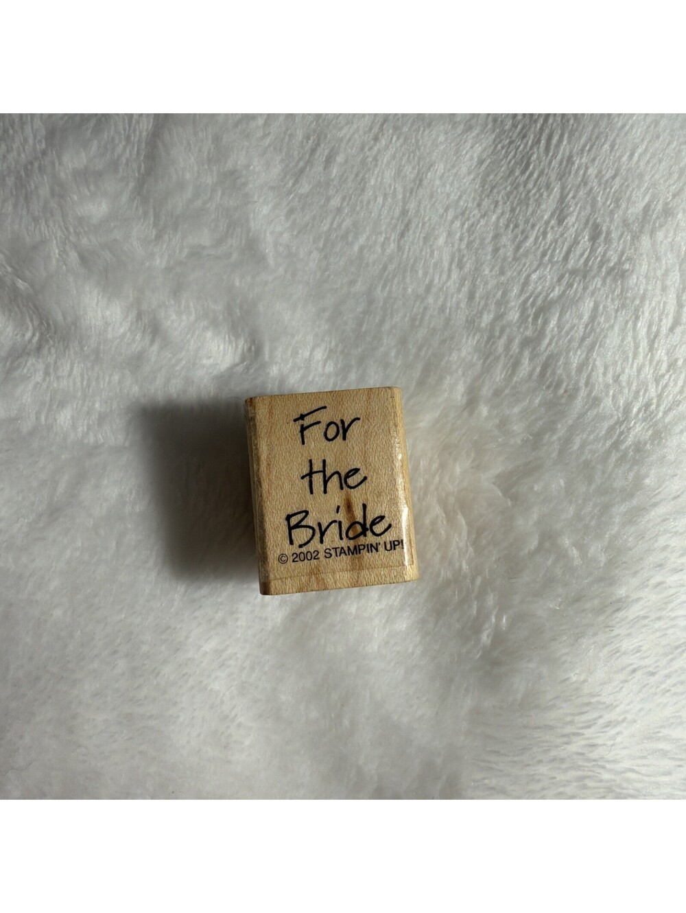New Stampin Up! For The Bride Wood Mounted Rubber Stamp RS72